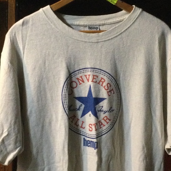 Converse Hemp chuck taylor short sleeve shirt men size large - Picture 3 of 7